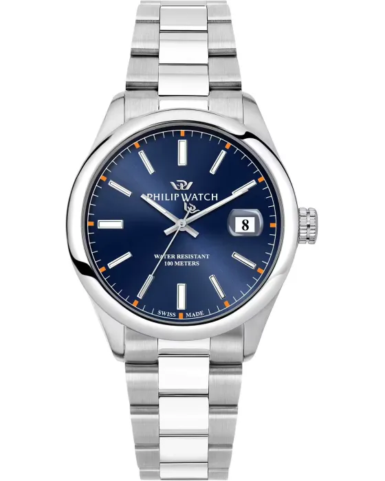 Male watch Philip Watch Caribe R8253597095, Blue dial, Bracelet in Stainless Steel