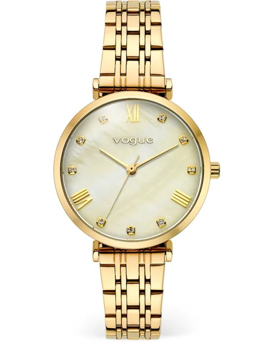 Female watch Vogue New Bliss 2020616342, Gold / Mother Of Pearl dial, Bracelet in Stainless Steel