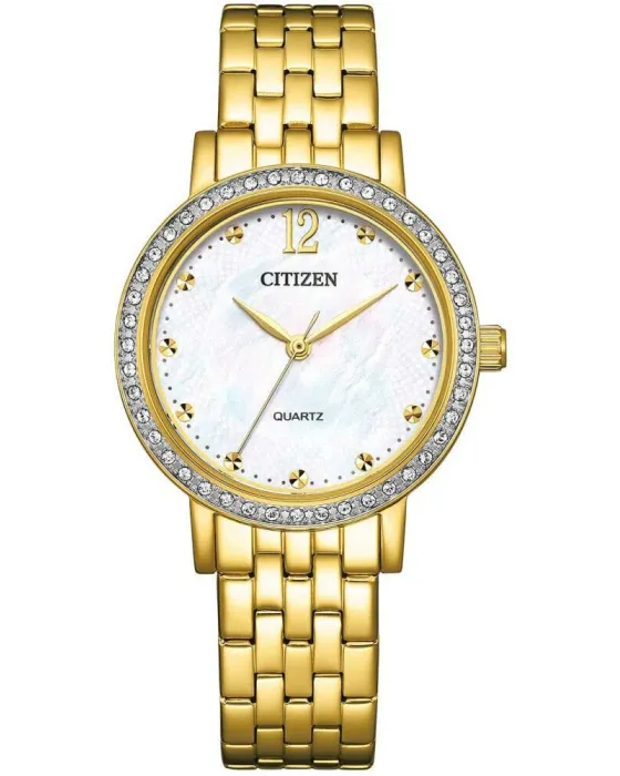 Γυναικείο ρολόι Citizen Elegance EL3102-50D, Λευκό καντράν, Μπρασελέ από Ανοξείδωτο ατσάλι