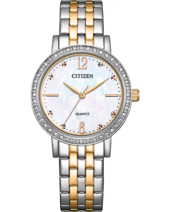 Γυναικείο ρολόι Citizen Elegance EL3106-59D, Ασημί καντράν, Μπρασελέ από Ανοξείδωτο ατσάλι