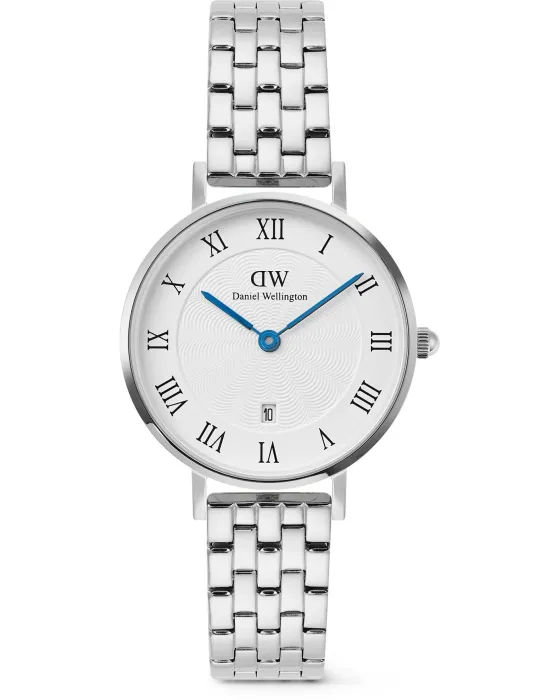 Women's watch Daniel Wellington Petite Roman Numerals DW00100859, Silver dial, Bracelet in Stainless Steel