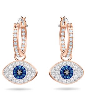Σκουλαρίκια Swarovski Duo Evil Eye Hoop 5425857