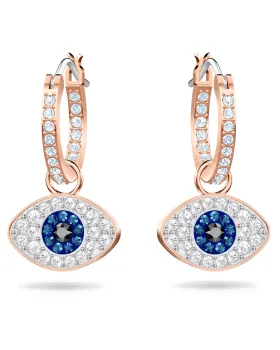 Σκουλαρίκια Swarovski Duo Evil Eye Hoop 5425857