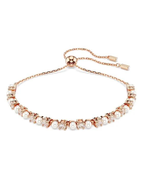 Βραχιόλια Βραχιόλι Swarovski Matrix Tennis 5729506, Ζιργκόν / Κρύσταλλα, Ροζ χρυσό