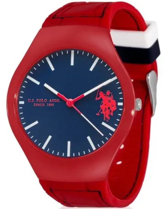 Γυναικείο ρολόι U.S. Polo Assn. USP3201RD, Μπλε καντράν, Λουρί από Καουτσούκ