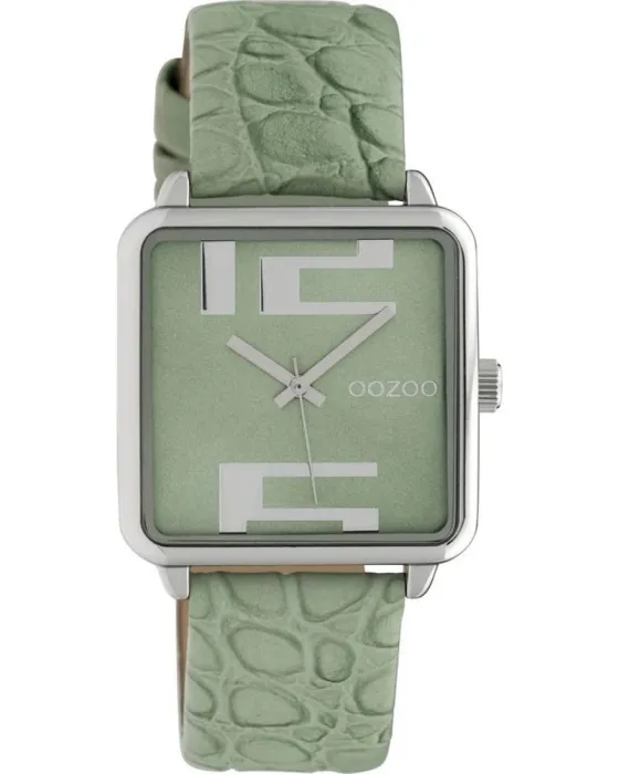 Women's watch Oozoo Timepieces C10367, Green dial, Strap in Leather