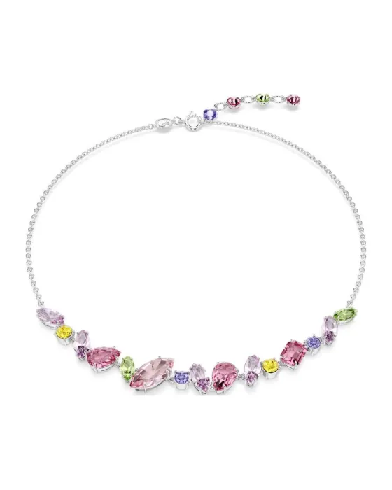Κολιέ Swarovski Gema 5658398, Επιροδιωμένο / Κρύσταλλα, Πολύχρωμο