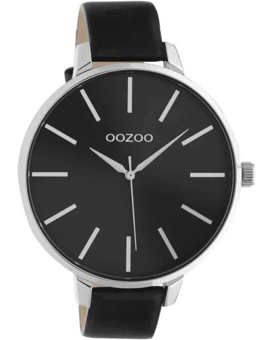Γυναικείο ρολόι Oozoo Timepieces C10714, Μαύρο καντράν, Λουρί από Δερμάτινο