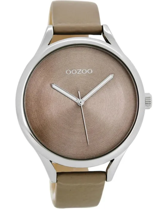 Γυναικείο ρολόι Oozoo Timepieces C8633, Καφέ καντράν, Λουρί από Δερμάτινο