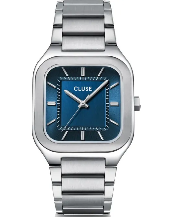 Men's watch Cluse Quadrus CW25701, Blue dial, Bracelet in Stainless Steel