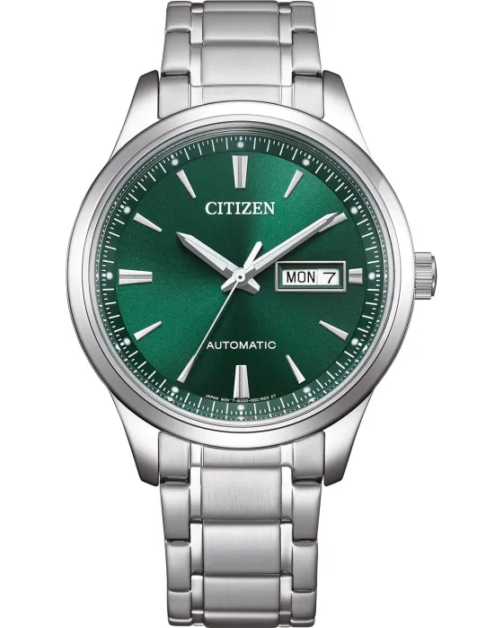 Ανδρικό ρολόι Citizen Automatic NY4058-79XE, Πράσινο καντράν, Μπρασελέ από Ανοξείδωτο ατσάλι