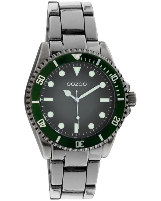 Women's watch Oozoo Timepieces C10990, Grey dial, Bracelet in Metallic