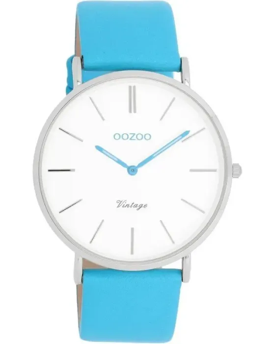 Women's watch Oozoo Vintage C20310, White dial, Strap in Leather