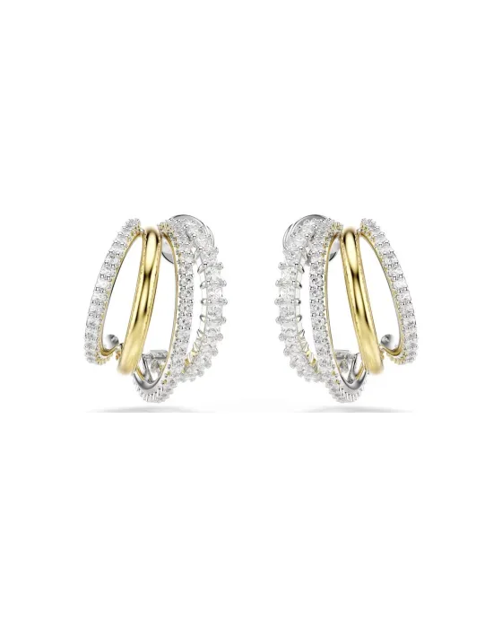 Earings Σκουλαρίκια Swarovski Hyperbola 5689718, Crystal, Gold / Silver