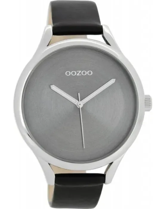 Γυναικείο ρολόι Oozoo Timepieces C8634, Γκρι καντράν, Λουρί από Δερμάτινο