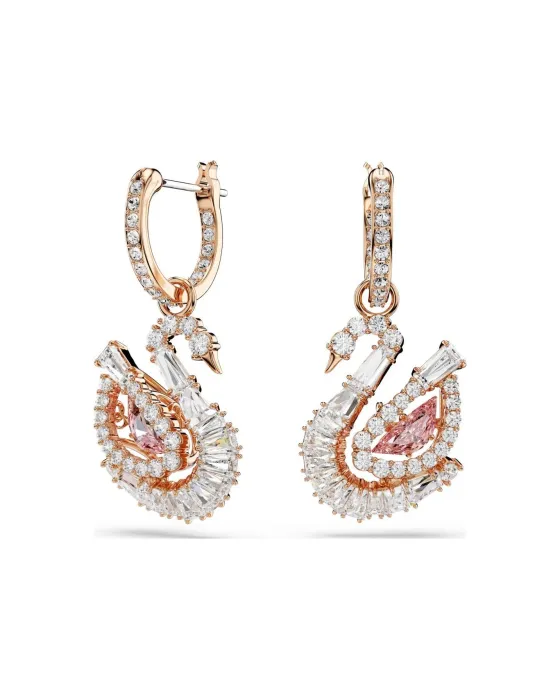 Σκουλαρίκια Swarovski Swan 5732415, Επιμεταλλωμένο / Ζιργκόν, Ροζ χρυσό