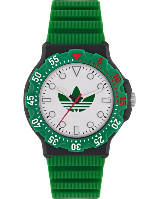 Women's / Men's watch Adidas Originals Discoverer Two AOSY25512, White dial, Strap in Rubber