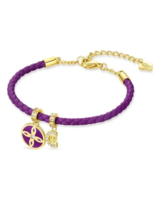 Bracelets Βραχιόλι Cerruti Charmulet CIJLB0005702, Stainless steel, Gold / Purple