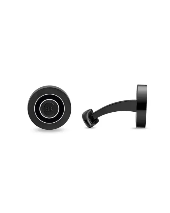 Cufflinks Μανικετόκουμπα Cerruti Carlo CIAGC0013301, Stainless steel, Black