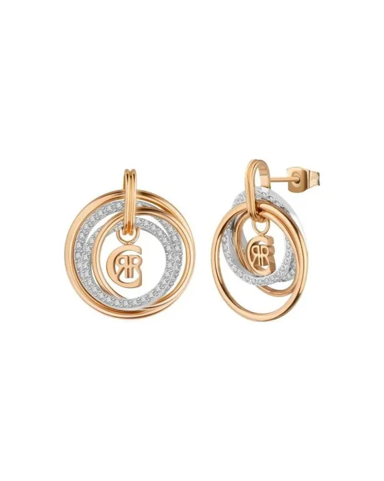 Σκουλαρίκια Cerruti Circlet CIJLE2223703, Ανοξείδωτο ατσάλι, Ροζ χρυσό
