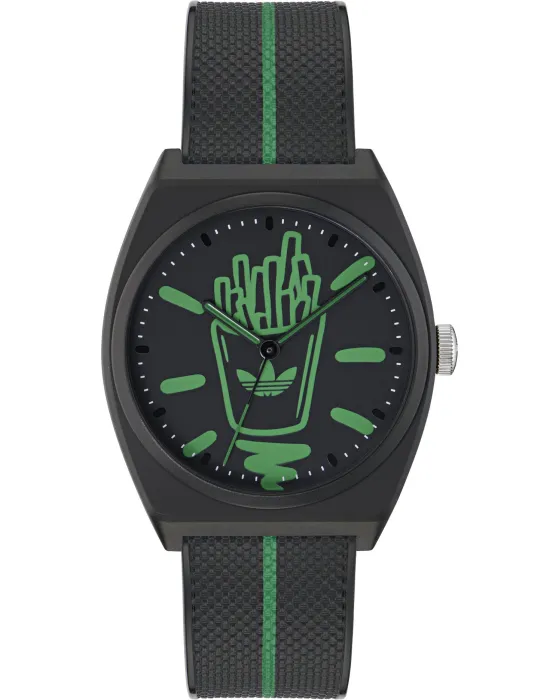 Women's watch Adidas Originals Project Two AOST25040, Black dial, Strap in Resin
