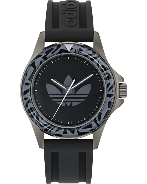 Female / Male watch Adidas Originals Expression One AOFH24511, Black dial, Strap in Silicone