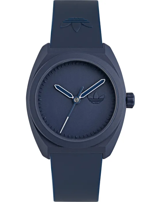 Men's watch Adidas Originals Project Three AOST24051, Blue dial, Strap in Material Biological Origin