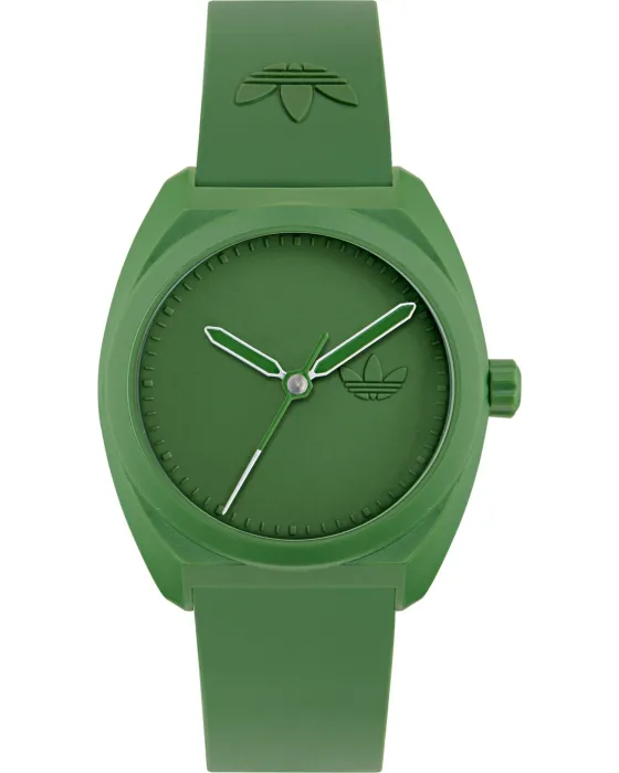 Men's watch Adidas Originals Project Three AOST24053, Green dial, Strap in Material Biological Origin