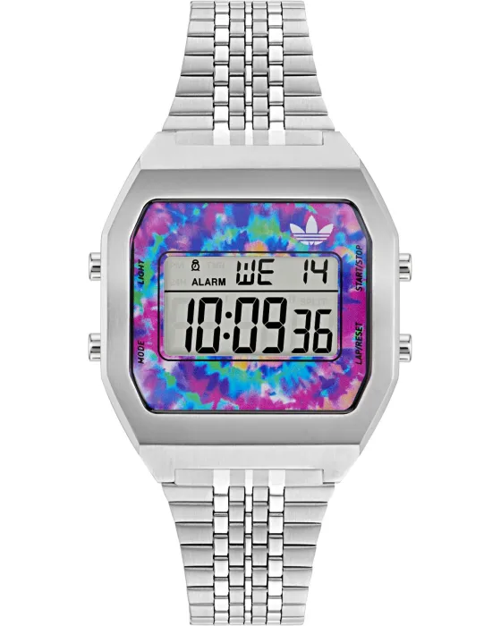 Women's watch Adidas Originals Digital Two AOST24557, Multicolour dial, Bracelet in Stainless Steel