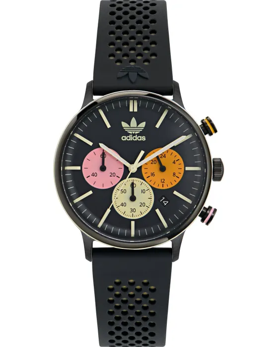 Women's watch Adidas Originals Code One Chronograph AOSY24084, Black dial, Strap in Material Biological Origin