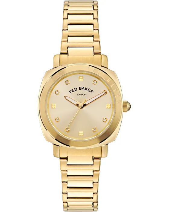 Female watch Ted Baker Kirsty BKPRBS405, Gold dial, Bracelet in Stainless Steel