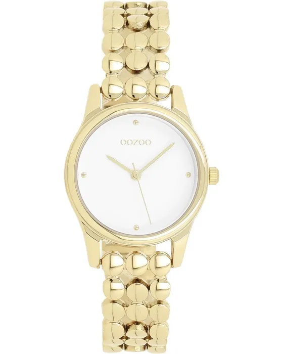 Women's watch Oozoo Timepieces C11631, White dial, Bracelet in Metallic