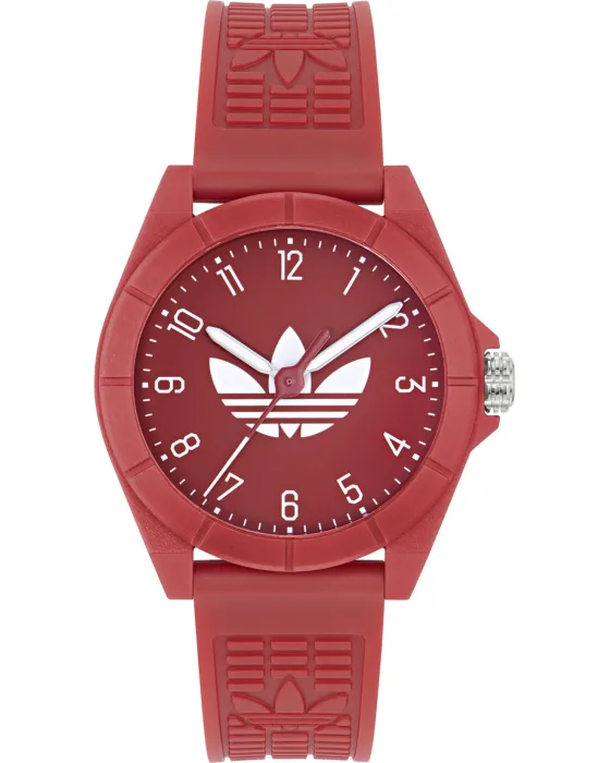 Women's / Men's watch Adidas Originals Project Four AOST24573, Red dial, Strap in Material Biological Origin