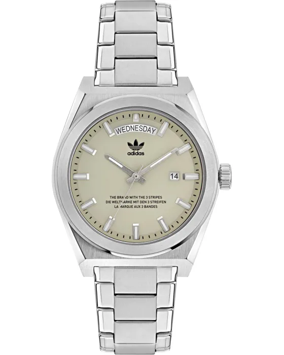 Women's / Men's watch Adidas Originals Code Five AOSY23541, Green dial, Bracelet in Stainless Steel
