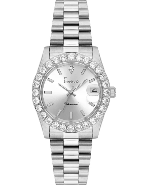 Female watch Freelook Lumiere Diamond FL.4.10011-1, Silver dial, Bracelet in Stainless Steel