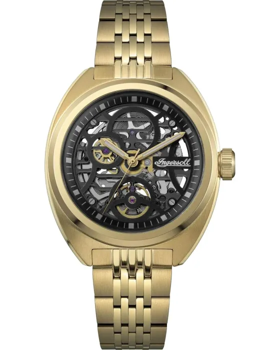 Men's watch Ingersoll Wrangler Automatic I16902, Black dial, Bracelet in Stainless Steel