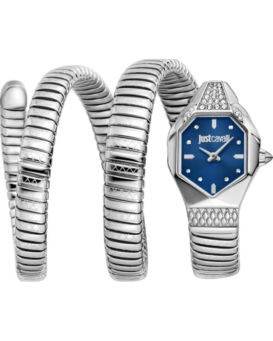 Female watch Just Cavalli Ambra JC1L370M0025, Blue dial, Bracelet in Stainless Steel