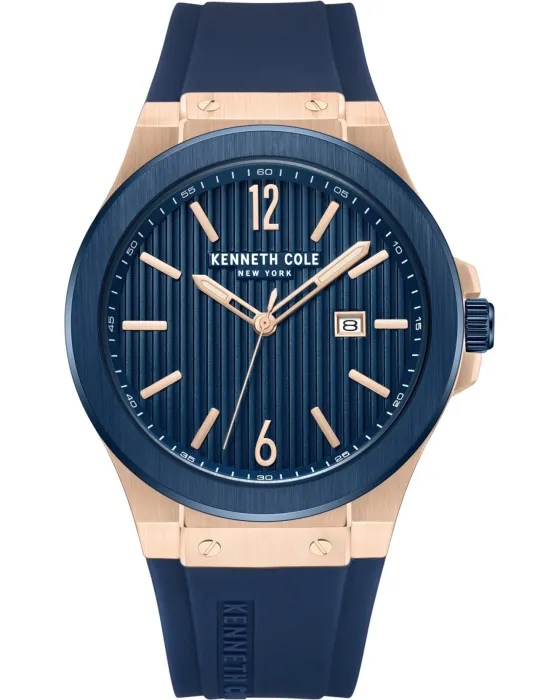 Men's watch Kenneth Cole Modern Classic KCWGN0034403, Blue dial, Strap in Silicone