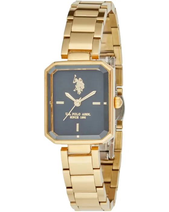 Γυναικείο ρολόι U.S. Polo Assn. Gemma USP8442BK, Μαύρο καντράν, Μπρασελέ από Ανοξείδωτο ατσάλι