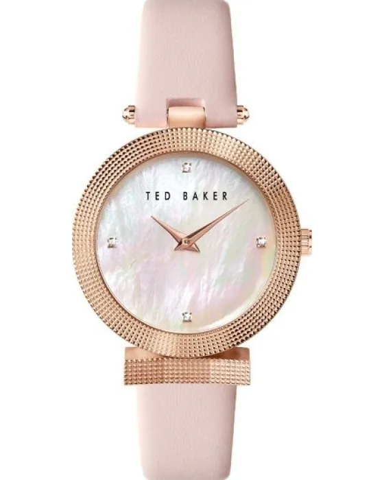 Women's watch Ted Baker Bow BKPBWF005, Mother Of Pearl / Multicolour dial, Strap in Leather
