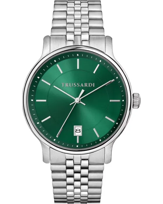 Male watch Trussardi T-Inedito R2453174005, Green dial, Bracelet in Stainless Steel