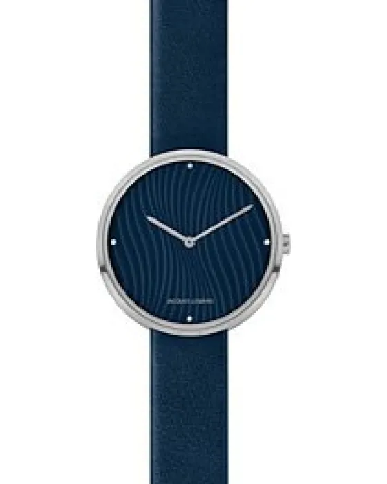 Women's watch Jacques Lemans Design 1-2093D, Blue dial, Strap in Leather