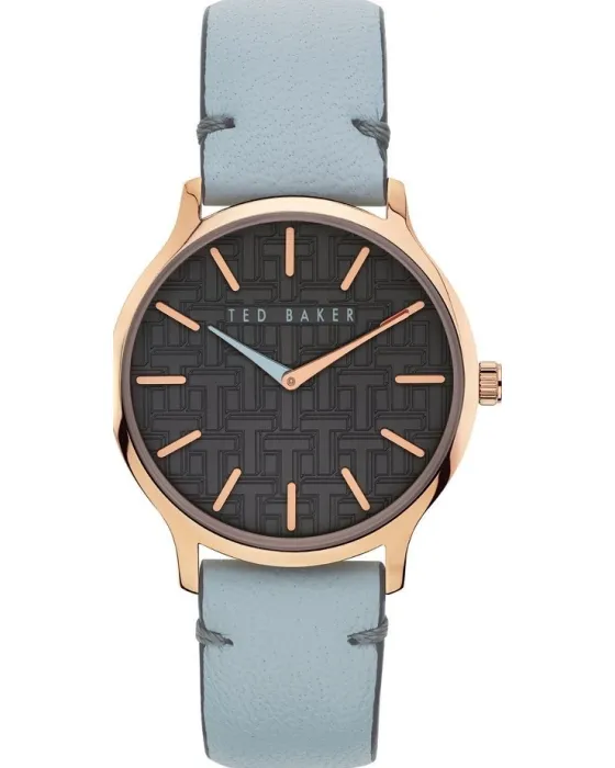 Women's watch Ted Baker Poppiey BKPPOF901, Black dial, Strap in Leather
