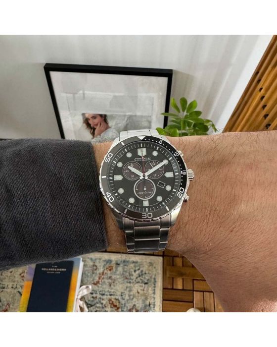 Citizen Sporty-Aqua Eco-Drive Chronograph AT2568-82E - 