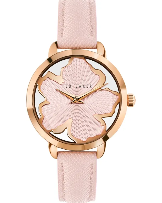 Women's watch Ted Baker Lilabel BKPLIF201, Pink dial, Strap in Leather