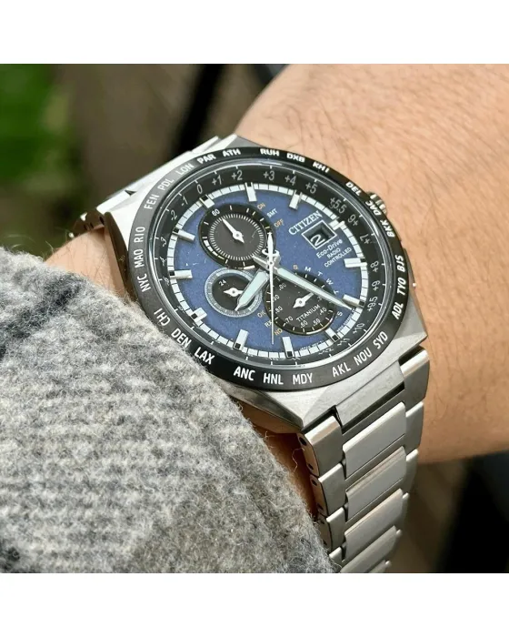 Citizen Eco-Drive Super-Titanium Radio Controlled AT8238-84L - 