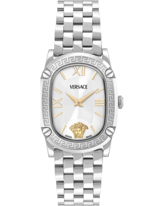 Women's watch Versace Greca Couture VE1B01125, Silver dial, Bracelet in Stainless Steel