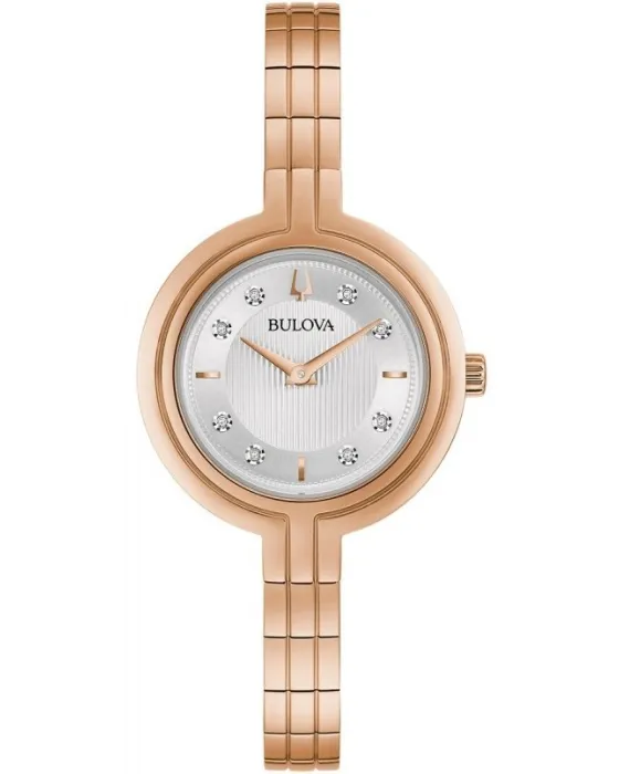 Women's watch Bulova Diamonds Rhapsody 97P145, Silver dial, Bracelet in Stainless Steel