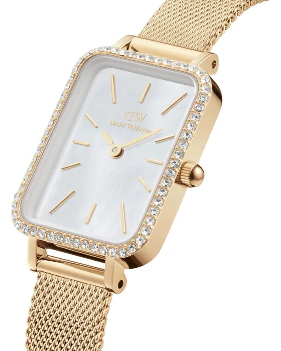 Daniel Wellington Quadro Lumine Bezel Evergold DW00100668, όψη 2