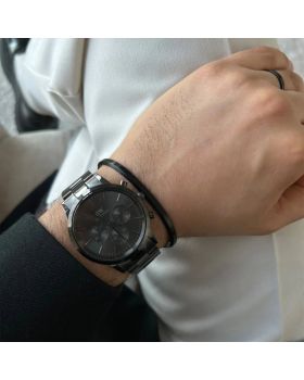 Daniel Wellington Iconic Link Onyx Chronograph DW00100642 - 